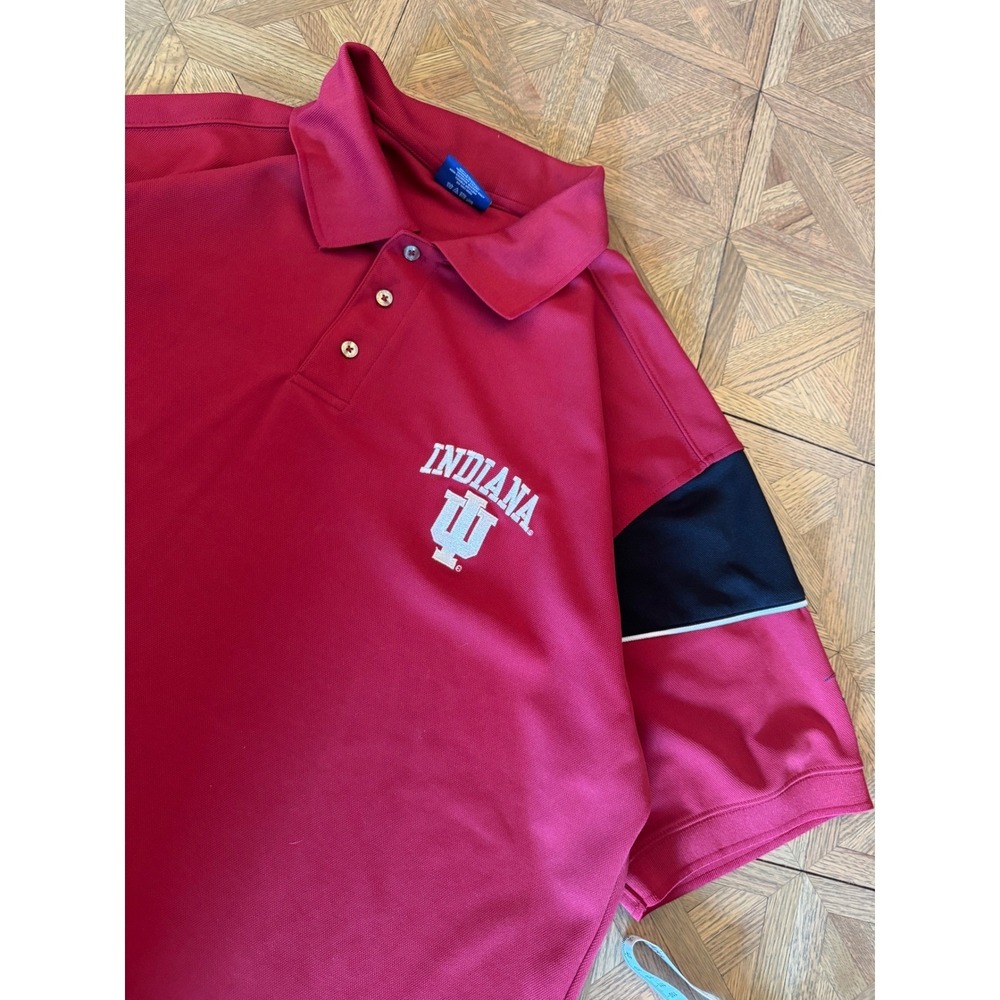 Pro Player Indiana University Hoosiers Polo Shirt Mens XL Red Crimson IU NCAA 19